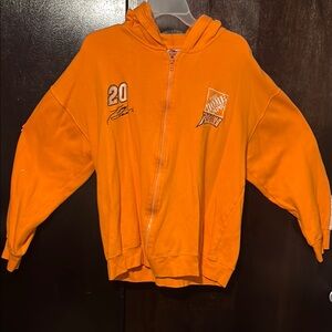 Home Depot Tony Stewart #20 Orange Hoodie Jacket